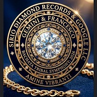 "Logo Ufficiale Sirio Diamond Records: Francesco l’Artefice e la Guerriera Maya uniti nel Codice 1/137 per il rinfresco della Mamma Terra."